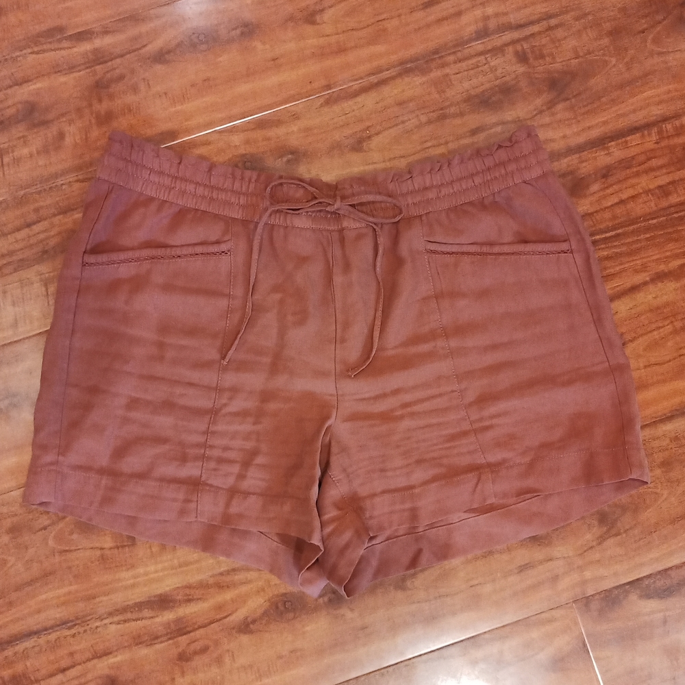 LOFT Terracotta Pull-On Shorts, Large